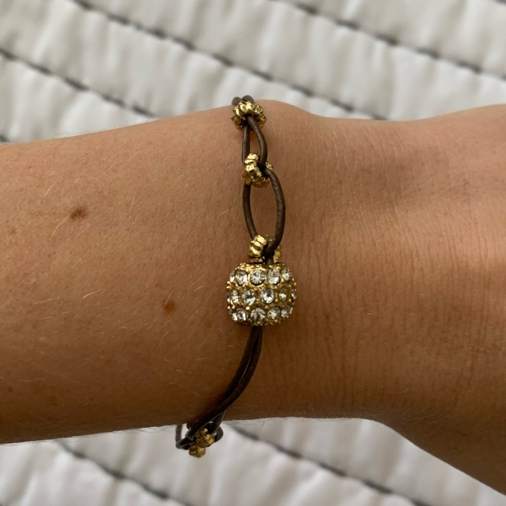 Brown and gold bracelet